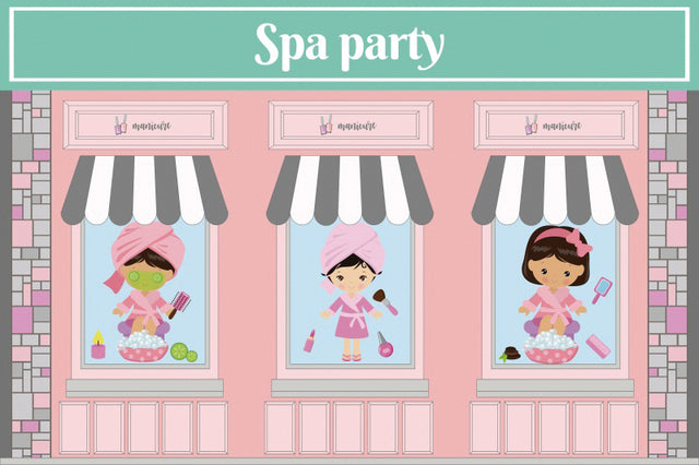 Spa Birthday Party Banner - Sparty Girl