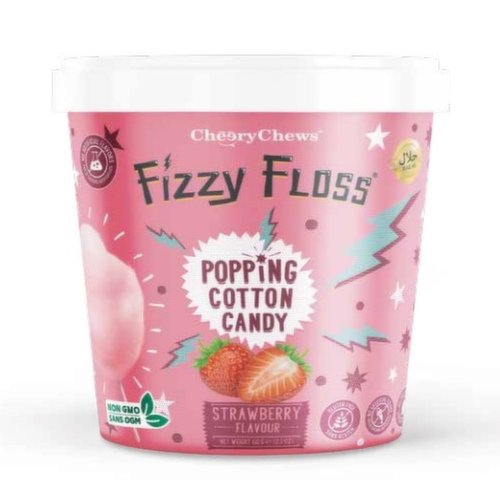 Fizzy Floss Popping Cotton Candy Strawberry - Sparty Girl