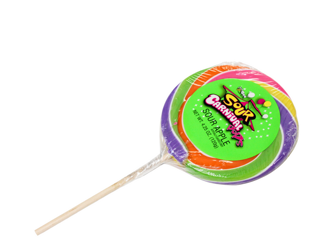 Giant Sour Carnival Lollipop - Sparty Girl