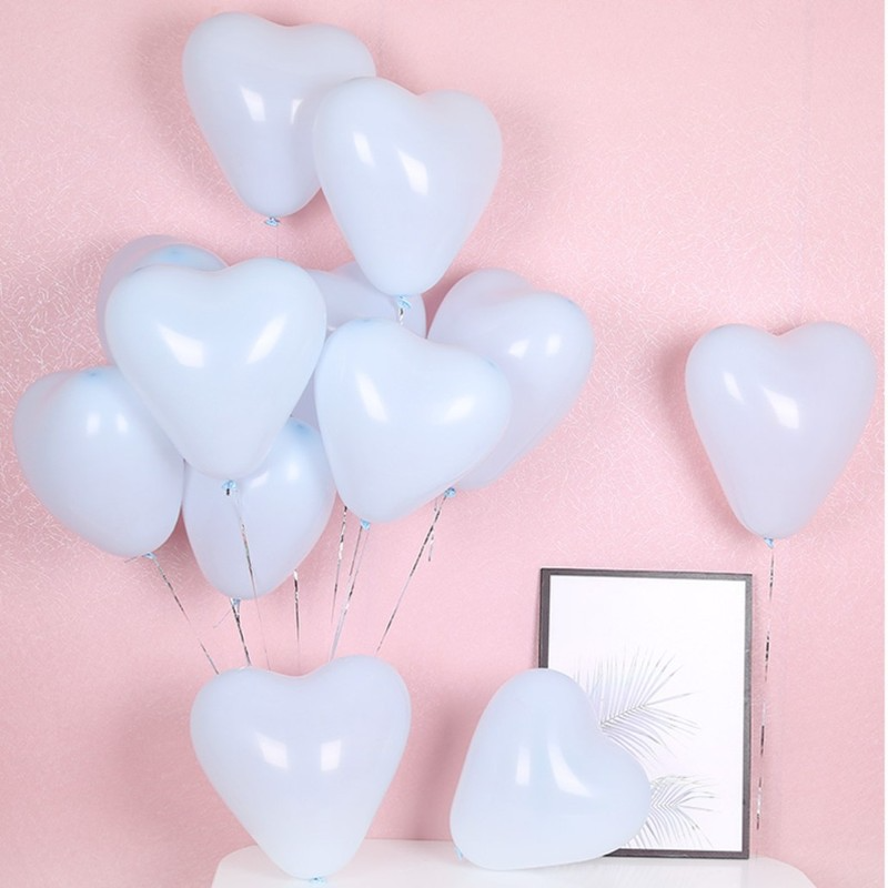 Heart-shaped Latex Decorative Balloons - Sparty Girl