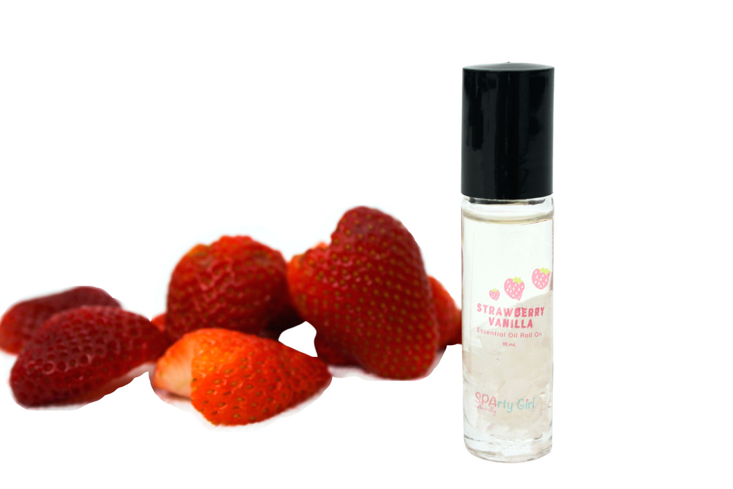 Natural Strawberry Vanilla Body Oil Roller - Sparty Girl