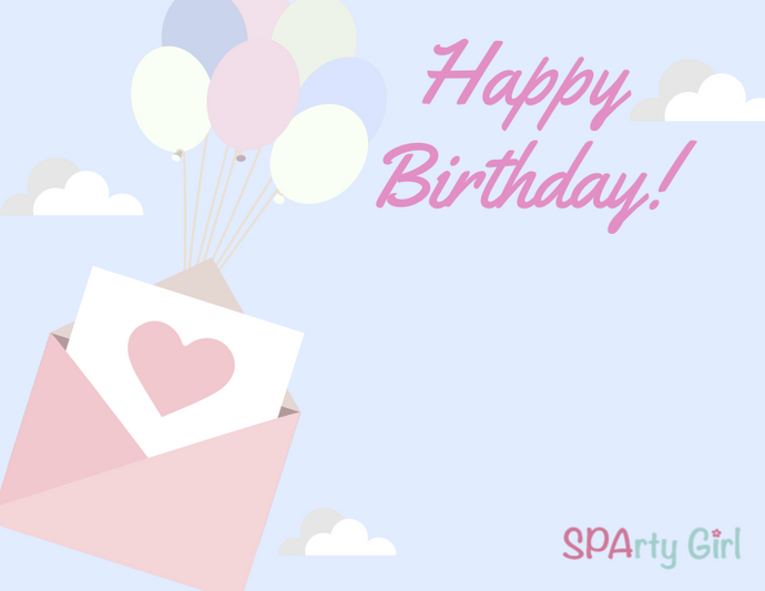 Happy Birthday Card - Sparty Girl