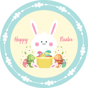 Happy Easter Sticker - Sparty Girl