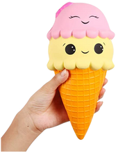 Load image into Gallery viewer, Jumbo Ice Cream Squishy Toy - Sparty Girl
