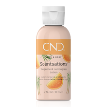 Load image into Gallery viewer, CND Scentsations Hand and Body Lotion- Tangerine &amp; Lemongrass- 2oz - Sparty Girl
