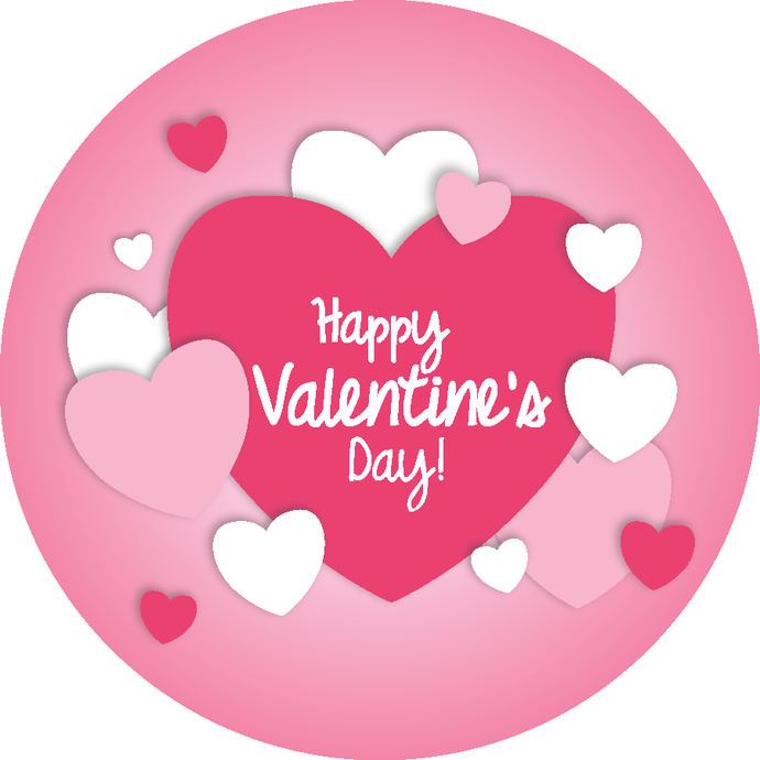 Happy Valentin's Day Sticker - Sparty Girl